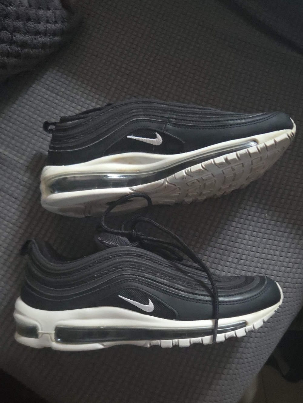Nike Black and White Air Max Style Trainers